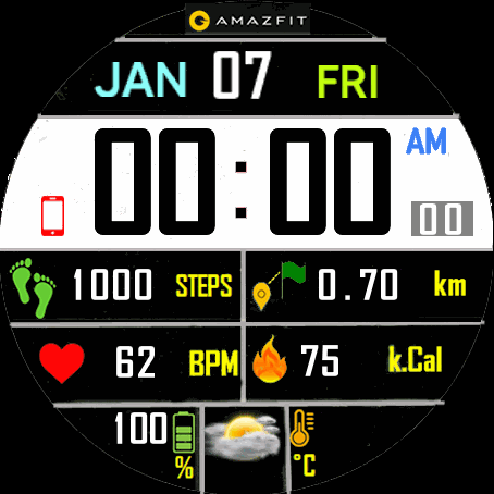 Simple digital black back