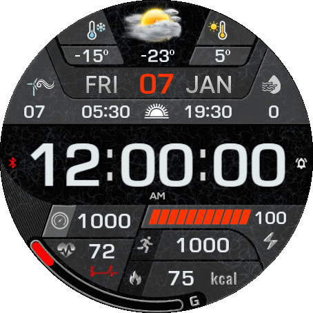 Fossil weather clock 3