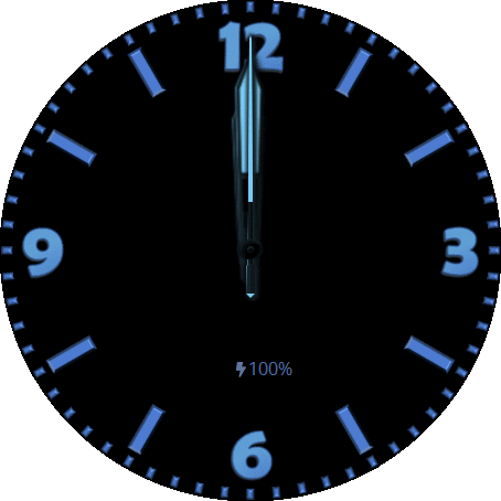 Plain watch with a dark background