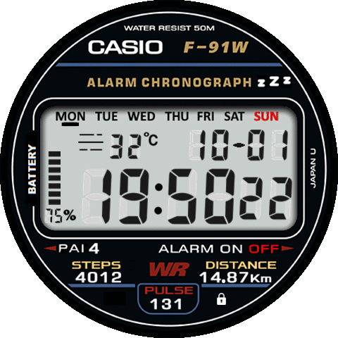 Casio F-91W GTR 3 PRO