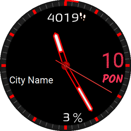 Analog O red bat-step-temp
