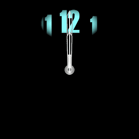 Numbers glow partially in the dark