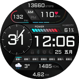 彩色运动表盘（秒表）