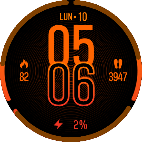 Mi Watch Orange - Green