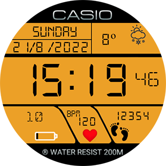 Casio Digital Illuminator Yellow