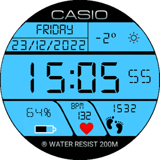 Casio Digital Illuminator Blue