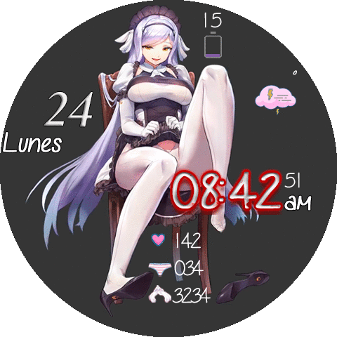 Anime and Dice With Animation Girl