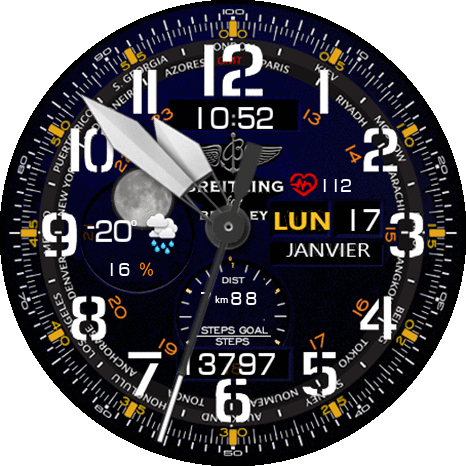 Breitling international Deep blue 12H