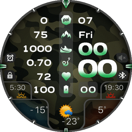 Vertical_Net  - Camo Green