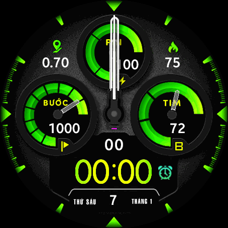 Green modern Tieng Viet by Trieu