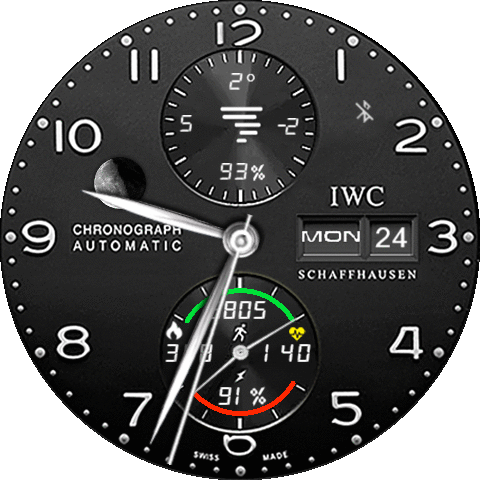 iwc chrono black mod en GTR 3 Pro