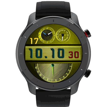 Golden digiana simple watch