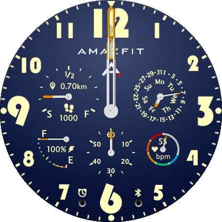 Navyblue base 5dial