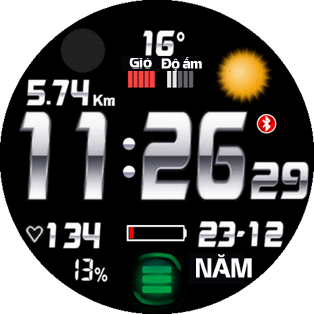 METAL TIENG VIET DIGITAL WATCH GTR4 TRIEUANDROID