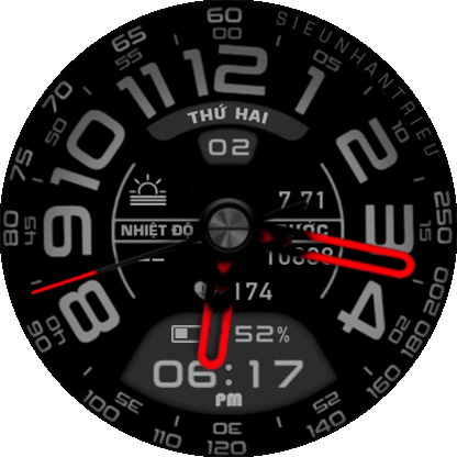 Analog Black red Sieu Nhan Trieu