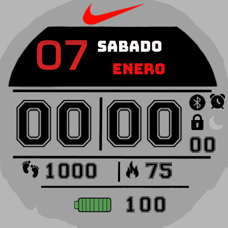 Nike con iconos de estado