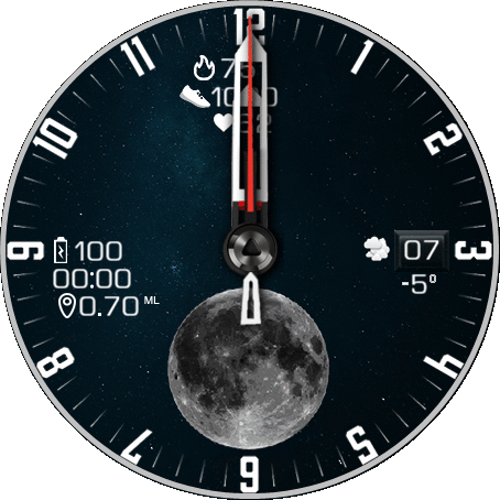 Moon animated Analog