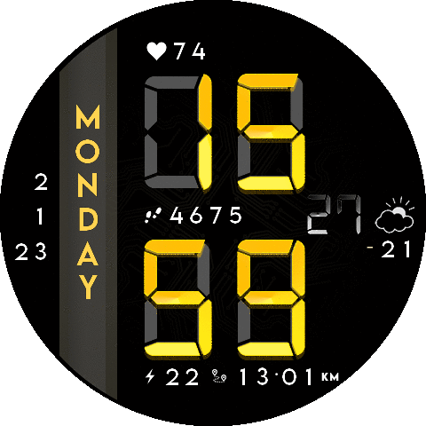 Digi - clean watchface