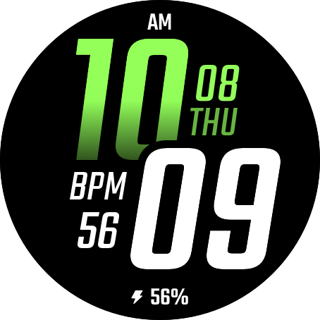 Fluorescent big number