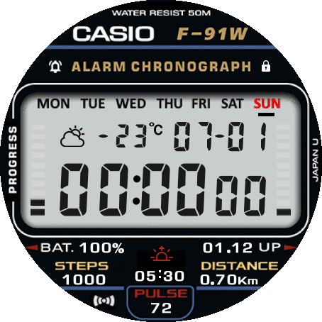 Relogio F-91W