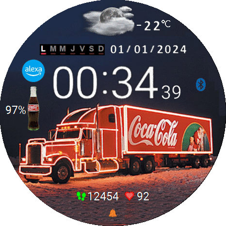 Truck Coca Cola and alexa