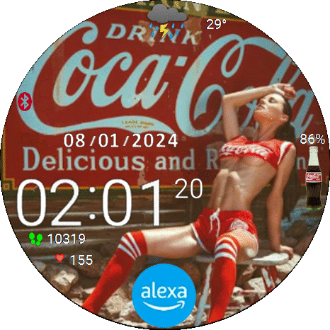 Coca cola woman & alexa