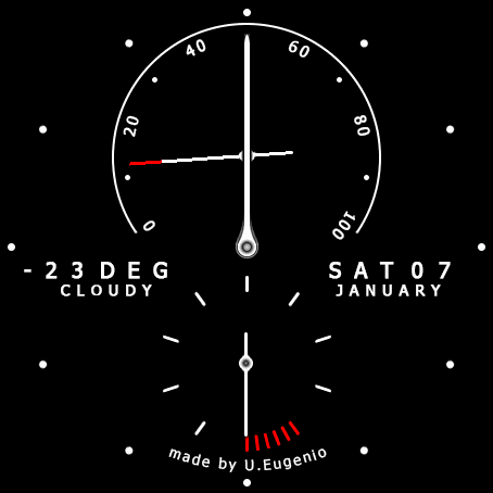 Nomos Lambda inspired watch faces