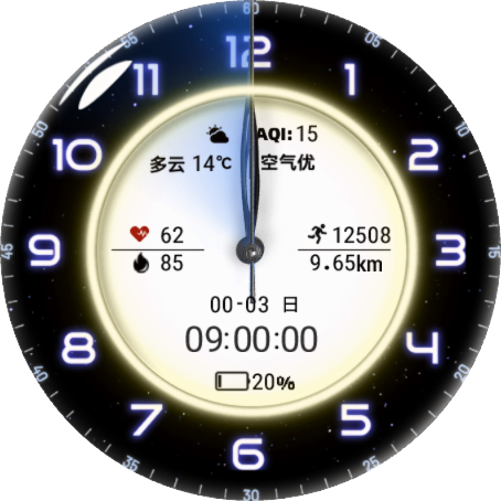 立体黑白昼夜感知