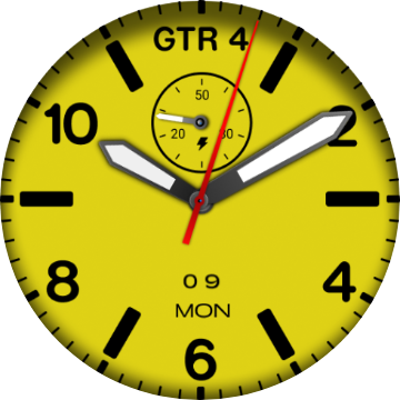Simple Yellow background dial