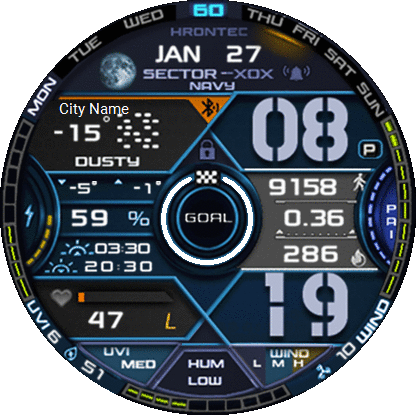 HT GTR Mini 025A Sector XoX Navy minimal AOD