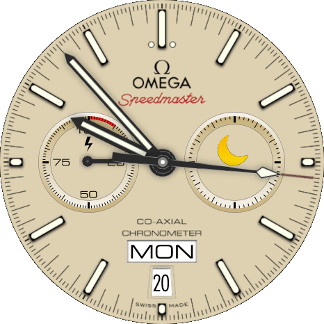 Beige Moonwatch