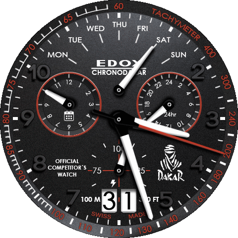 Edox Chronorally ChronoDakar II 38002 TIN NO