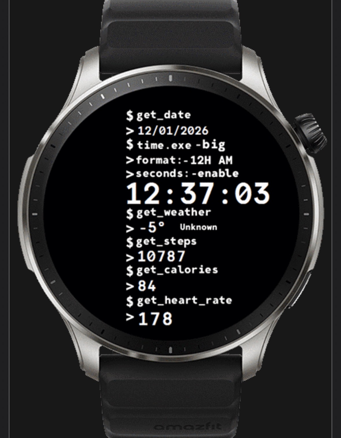Terminal dashboard multicolor
