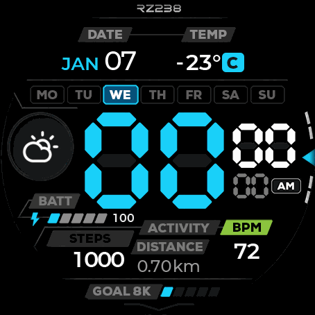 RZ238 blue