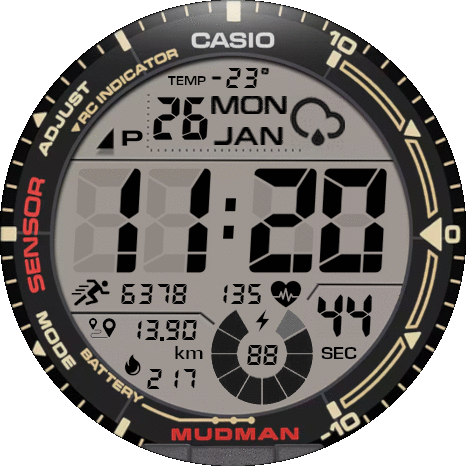MUDMAN 2026  DIGITAL ( 5 COLORS )  AMAZFIT GTR4