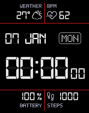 Black LCD variant (12h & 24h)