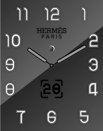 Hermes Negro Gris