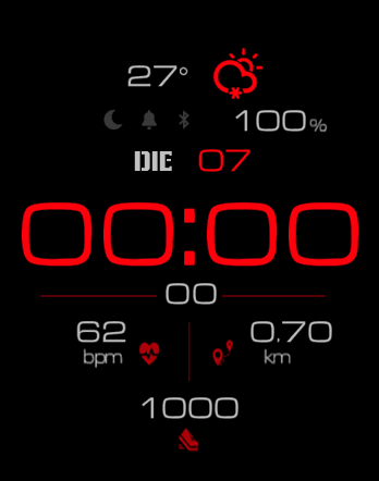 Simple Watchface Red