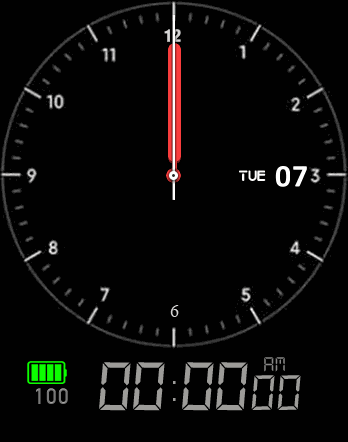 Simple Analog Digital watch