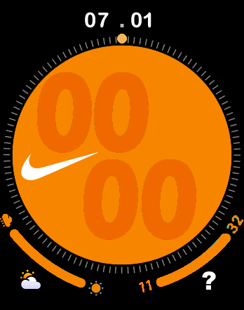 NikeWatch Orange