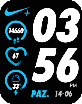 Nike Plus Blue&White Multilingual Amazfit-GTS Türkçe