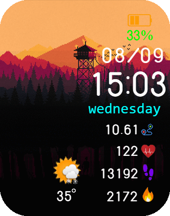 Firewatch Watch Face