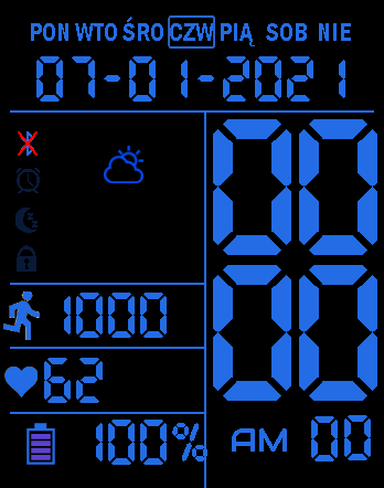 Digital Sport Vertical Black & Blue