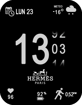 Hermes black and White