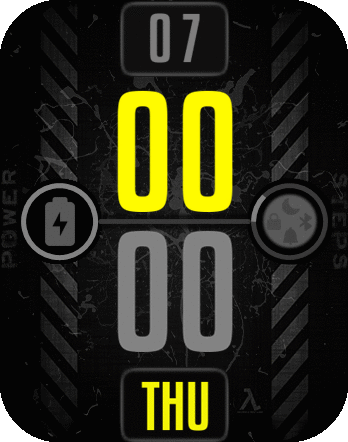 Time-Orbit Yellow/Grey Grunge Style