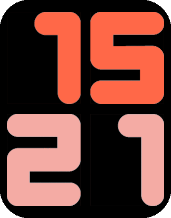 demo Numerals Red-Pink filled