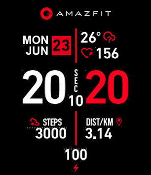 Amazfit White and Red