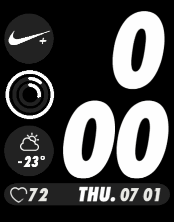 Nike+ Simple Apple Watchface