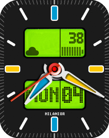 digi analog black watch for gts 2 by milanior