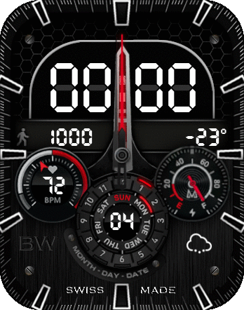 BW LCD Chronograph